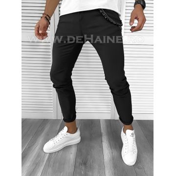 Pantaloni barbati casual negri B9595 D3-4.1