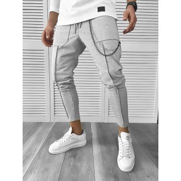 Pantaloni de trening gri conici 10142 O2-4.3