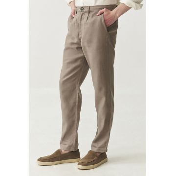 Pantaloni eleganti de in cu buzunare laterale