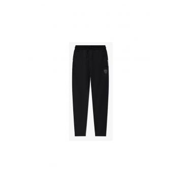 Pantaloni sport barbati Emporio Armani - negru - poliester-bumbac