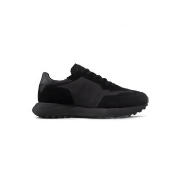 Pantofi sport  pentru LOW TOP LACE UP MIX - HM0HM00497-00U - Negru