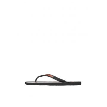 Papuci flip-flop cu logo in relief