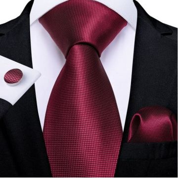 Set cravata + batista + butoni - matase - model 263