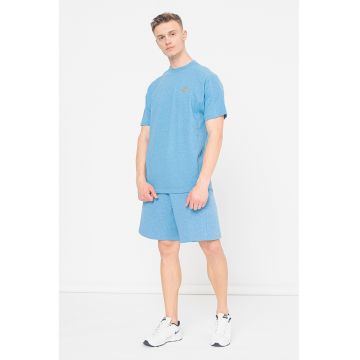 Tricou cu detaliu logo Revival - Albastru deschis melange