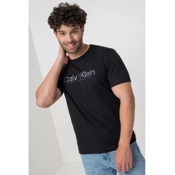 Tricou cu imprimeu logo pe piept