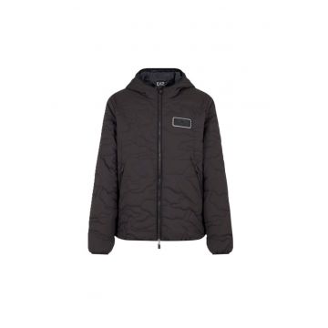 Geaca  pentru Barbati - m down medium hooded jacket camou - 6DPB69-PNHQZ-1200 - L INTL - Negru