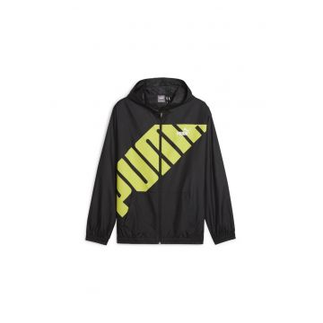 Jacheta  pentru Barbati - Hooded Graphic Windbreaker - 623837-01 - XS INTL - Negru