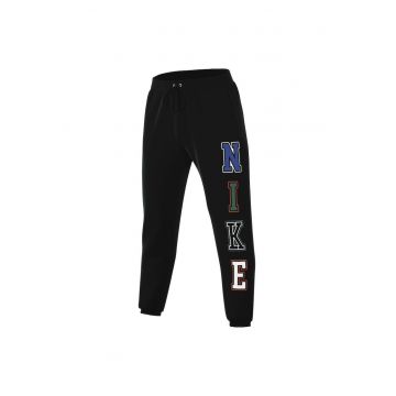 Pantaloni  pentru Barbati - m nk club bb cf pant lttrs - FZ0881-010 - Negru
