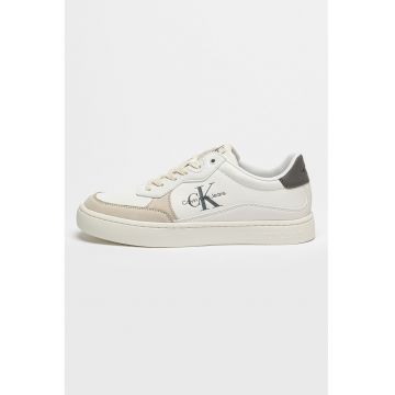 Pantofi sport cu detalii din piele