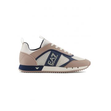 Pantofi sport  pentru Barbati - black white laces - X8X027-XK050-T990 - Gri
