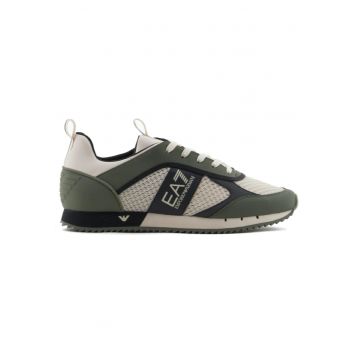 Pantofi sport  pentru Barbati - black white laces - X8X027-XK050-T991 - Gri