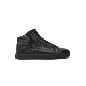 Pantofi sport  pentru Barbati - high top lace up w/ zipmono - HM0HM01497-0GT - Negru