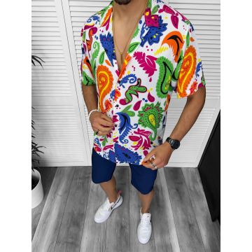 Camasa barbati PREMIUM   maneca scusta  cu imprimeu 13170 D4-3.3 Camasa barbati PREMIUM   maneca scusta  cu imprimeu 13170 D4-3.3