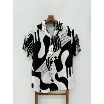 Camasa barbati PREMIUM   maneca scusta  cu imprimeu 13176