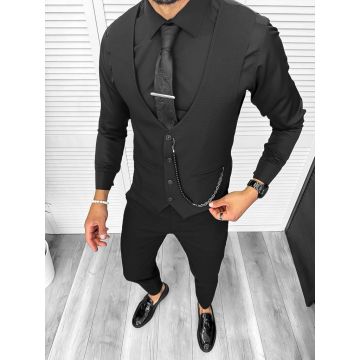 Compleu barbati negru Vesta + Pantaloni 13190