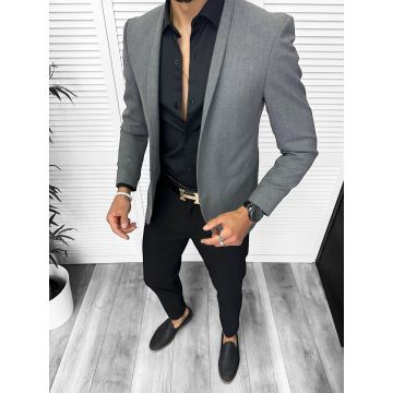 Costum barbati  slim fit sacou  pantaloni camasa 13199