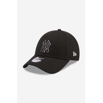 New Era șapcă culoarea negru, cu imprimeu, 60184647