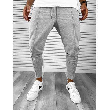 Pantaloni de trening gri deschis conici 12166 D5-2.4