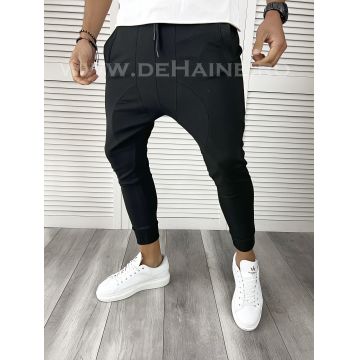 Pantaloni de trening slim fit negri B6421 O2-2.2