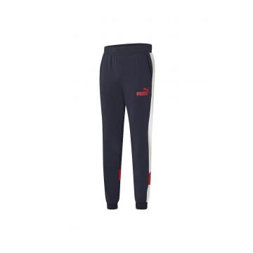 Pantaloni  pentru Barbati - ess+ colorblock pants tr cl - 848773-21 - Rosu