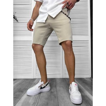 Pantaloni scurti casual bej 13058