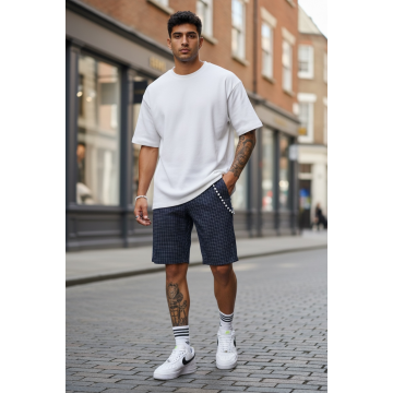 Pantaloni scurti casual  bleumain  13180  D6-2.1