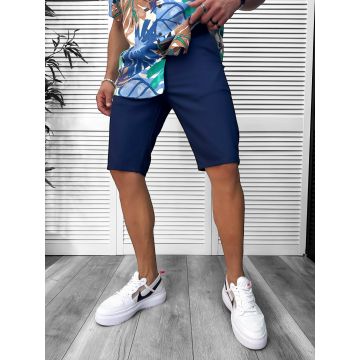 Pantaloni scurti casual  bleumarin 13058