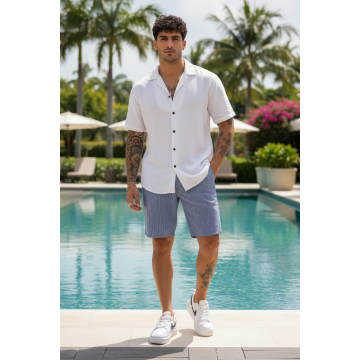 Pantaloni scurti casual  cu imprimeu  13115  O6-2.1