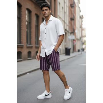 Pantaloni scurti casual  cu imprimeu  13127