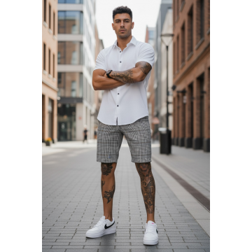 Pantaloni scurti casual  cu imprimeu  13133  D6-2.1