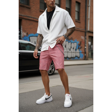 Pantaloni scurti casual  cu imprimeu 13157  D6-2.4