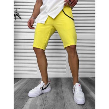 Pantaloni scurti casual galbeni 13058
