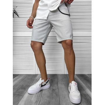 Pantaloni scurti casual gri deschis 13058