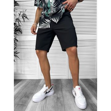 Pantaloni scurti casual  negri 13058