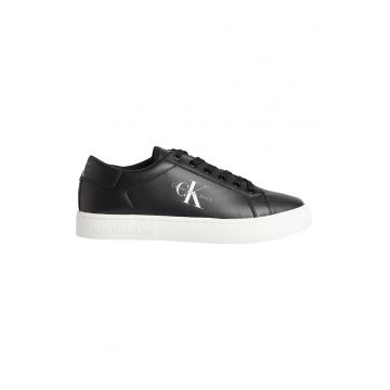 Pantofi sport din piele cu imprimeu logo lateral