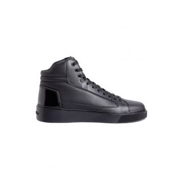 Pantofi sport mid-high uni de piele
