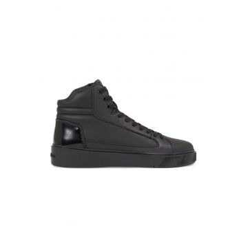 Pantofi sport  pentru Barbati - high top lace up inv stitch - HM0HM01164-0GJ - 41 EU - Negru