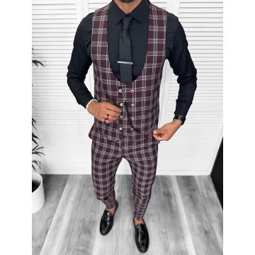 Tinuta barbati smart casual Pantaloni + Camasa+Vesta 13190