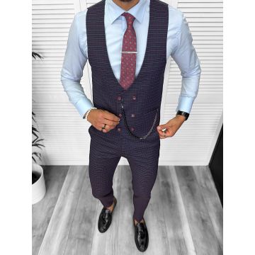 Tinuta barbati smart casual Pantaloni + Camasa+Vesta 13191