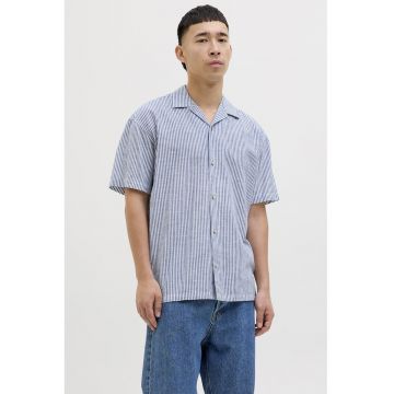 Camasa relaxed-fit din bumbac si in