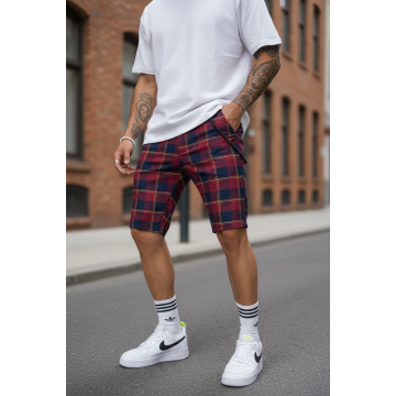 Pantaloni scurti casual carouri 13333 D6-4.1