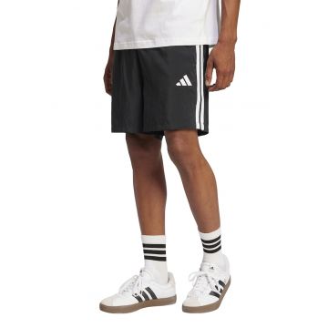 Pantaloni scurti cu talie ajustabila si benzi laterale cu logo