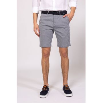Pantaloni scurti din amestec de bumbac cu o curea Walker