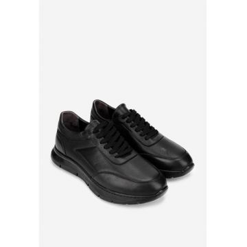 Pantofi barbati piele naturala neagra