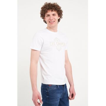 Tricou cu logo pe piept