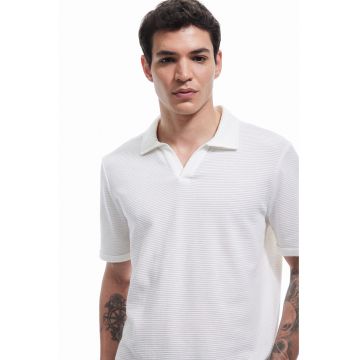 Tricou polo cu striatii