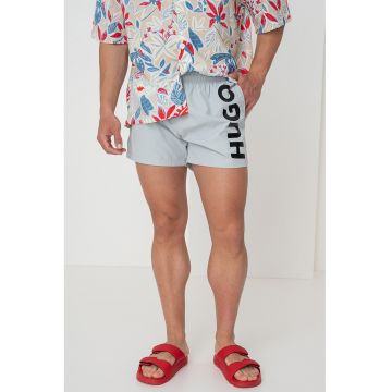 Pantaloni scurti de baie cu imprimeu logo