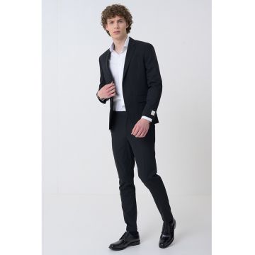Sacou slim fit din amestec de lana