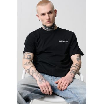 Tricou relaxed fit cu model uni