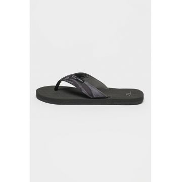 Papuci flip-flop cu logo si imprimeu